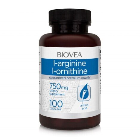 Biovea L-Arginina / L-Ornitina (750mg) 100 Capsule