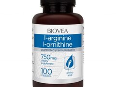 Biovea L-Arginina / L-Ornitina (750mg) 100 Capsule